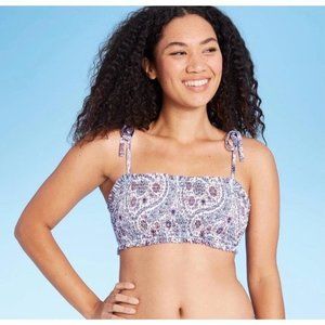 Juniors' Smocked Bandeau Bikini Top - Xhilaration